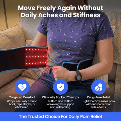 BackHaven™ Premium Red Light Therapy Belt